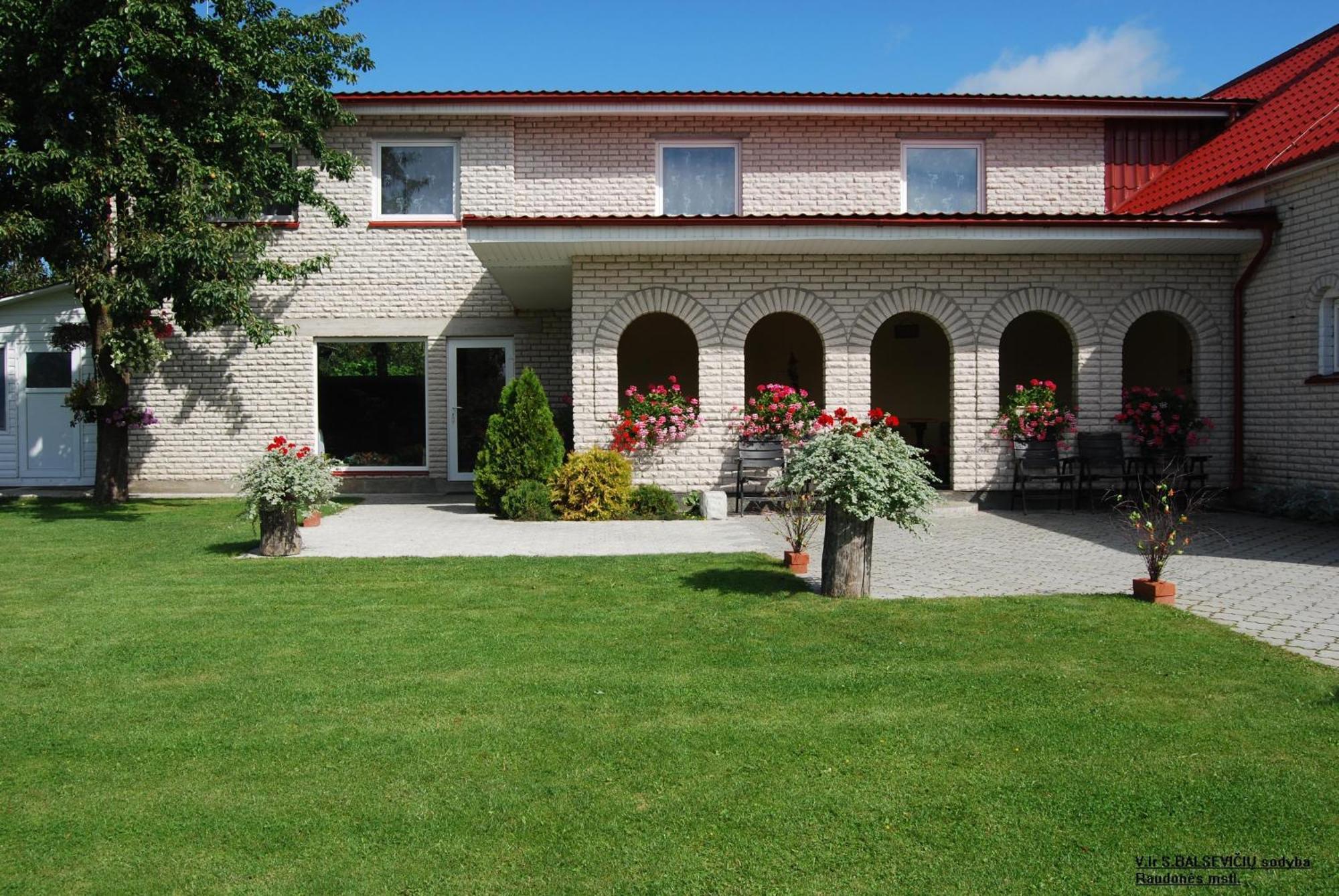 Stasio Balseviciaus Homestead Raudonė Dış mekan fotoğraf